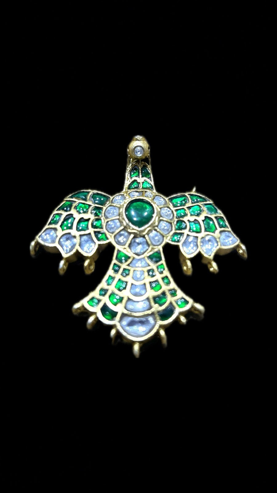 Green Vulture Brooch